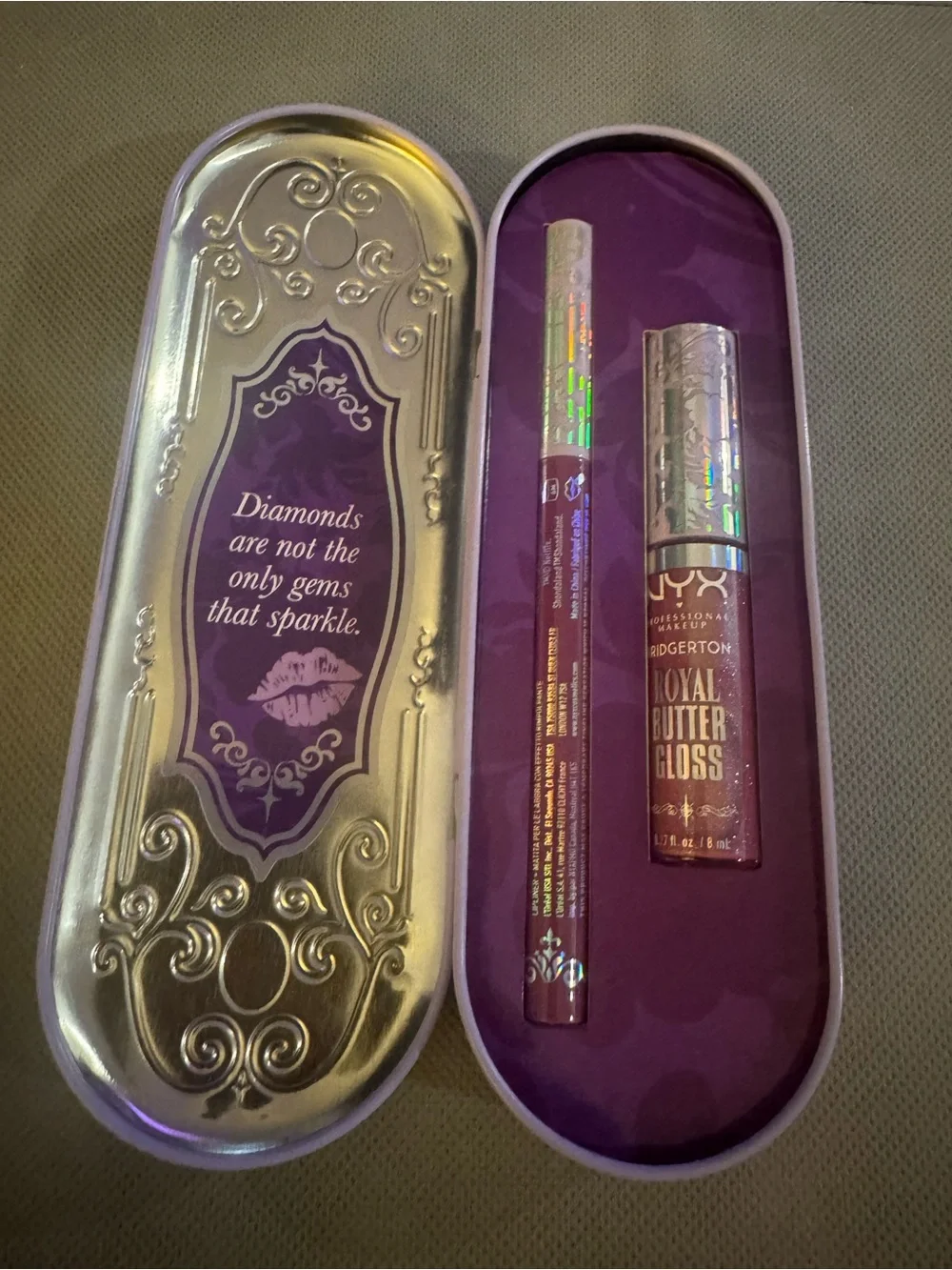 BRIDGERTON ROYAL TREASURES 2-PIECE LIP KIT - New